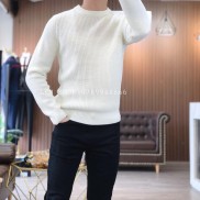 Áo Len Nam Cổ Tròn Hạt gạo dài tay dày dặn đẹp cao cấp FAVITI